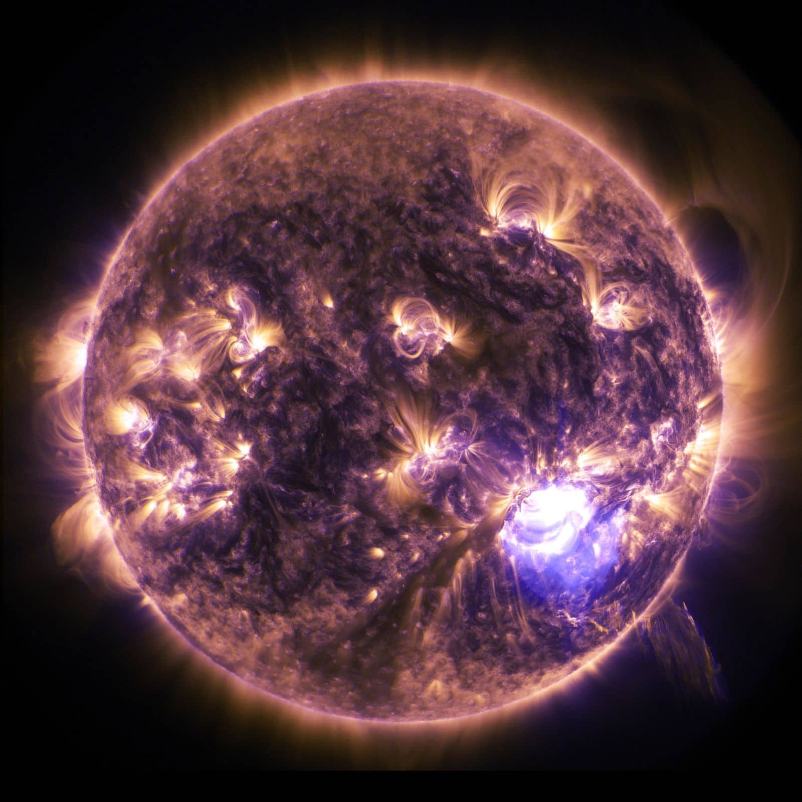 solar flare background image